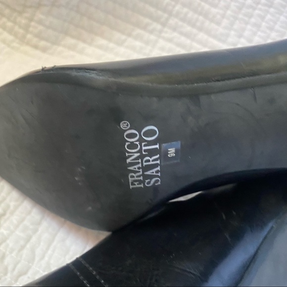 Franco Sarto Square Toe Embroidered Heels 🌵9 - Picture 6 of 10